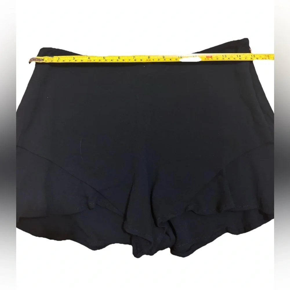 Free People Black Fiona Flutter Short Zip Up Side Size 4 - Picture 7 of 8